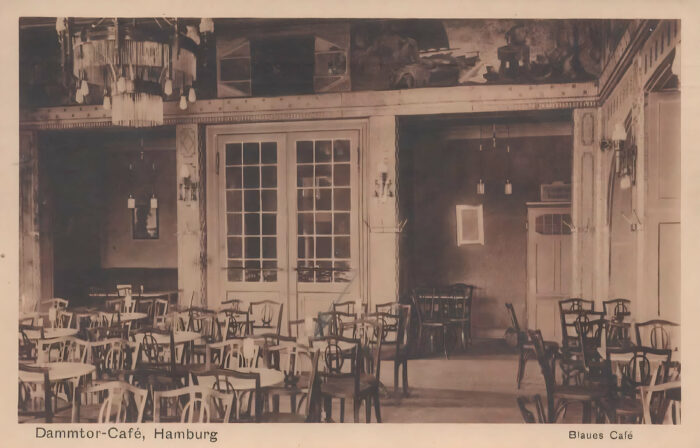 Postkarte vom Dammtor-Café, Hamburg, 1913
