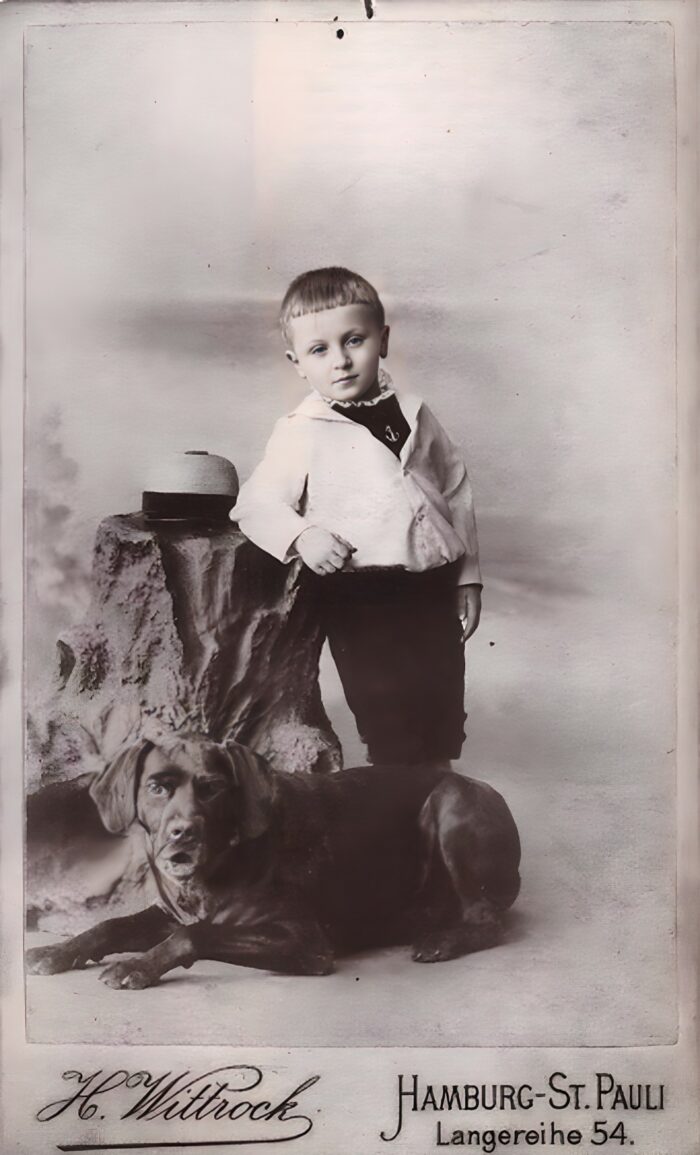 Carl von Ossietzky, etwa 1893, ca. 4-jährig